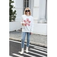 thumbnail image 2 of Fanient Womens Casual Fleece Sweatshirts Graphic Floral Hoodies Women Crewneck Pullover Tops Fall/Winter Fashion Clothes, 2 of 8