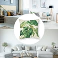 thumbnail image 5 of Acheng Palm Leaves with Lush Branches and Leaves Tropical Jungle Palm Leaves Short Plush Pillowcase Set of 2 White, 5 of 7