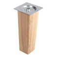 thumbnail image 1 of Set Of 4 Wooden Oak Furniture Square Legs, 1 of 5