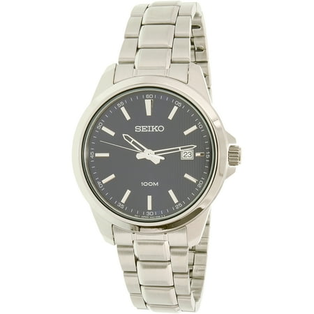 Seiko Men's SUR153 Silver Stainless-Steel Quartz Dress Watch