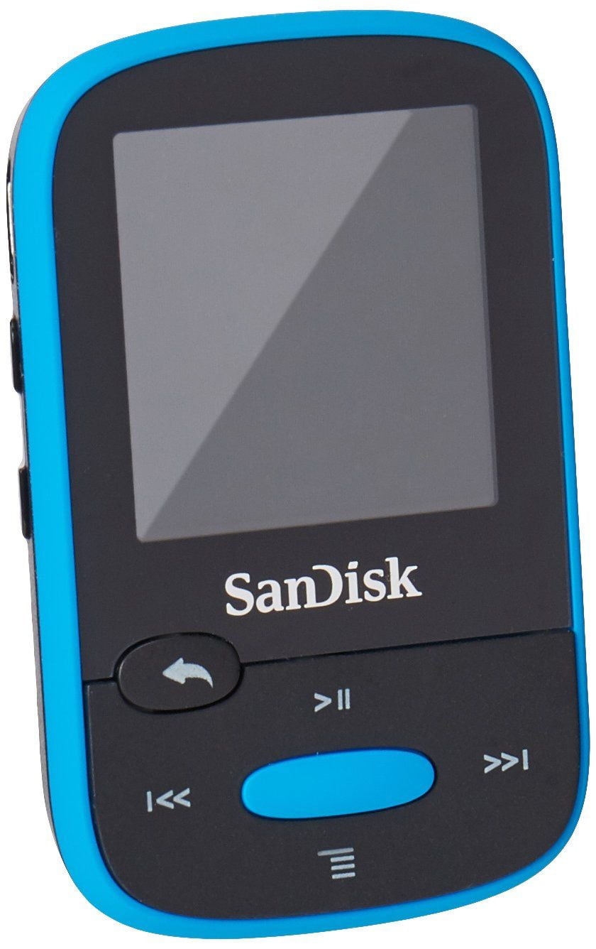 SanDisk Clip Sport MP3 Player (SDMX24-008G-A46B) - 8GB - Blue / Black ...