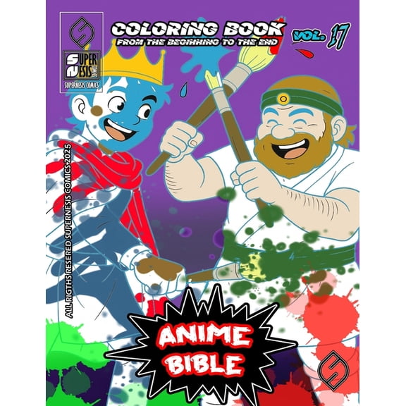 Anime Bible From The Beginning To The End Vol. 17: Coloring book, (Paperback)