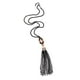 thumbnail image 5 of Collar Colgante Borlas de Color Negro para Mujer, 5 of 9