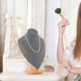 thumbnail image 6 of Jewelry Display Mannequin Bust Chain Bust Stand for Countertops Galleries 12.6x18x28cm, 6 of 8