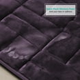 thumbnail image 6 of Clara Clark Bathroom Rugs, Velvet Memory Foam Bath Mat, Ultra Soft Non Slip and Absorbent - Tiled - Set Small, Large & Contour - Purple, 6 of 6