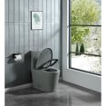 thumbnail image 5 of Holaki 15 5/8 Inch 1.1/1.6 GPF Dual Flush 1-Piece Elongated Toilet with Soft-Close Seat - Light Grey, 5 of 7