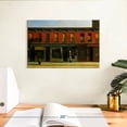 thumbnail image 3 of Elephant Stock Early Sunday Morning Wall Art - Horizontal Canvas Wall Art - Living Room Wall Decor - Places Canvas - Green And Blue Decor By Edward Hopper - 12" x 8", 3 of 8