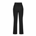 thumbnail image 5 of Scyoekwg Yoga Pants Women Flare High Waisted Elastic Leggings Workout Exercise Sport Flare Wide Legs Pants Yoga Clothes(V04_Black,XL), 5 of 6