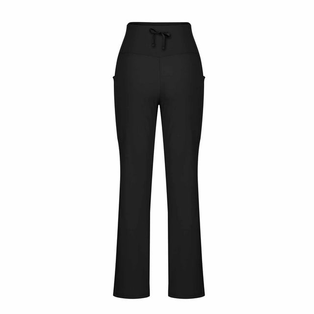 aidice Yoga Pants for Women Workout Drawstring Athletic High Waisted Gym Boot Cut Pants with Pockets