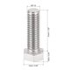 thumbnail image 2 of Ofertas Únicas 3/8-16x1-1/4" Tornillos de Cabeza Hexagonal de Acero Inoxidable 304 10pcs, 2 of 3