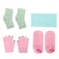 thumbnail image 1 of Juego de calcetines y guantes de gel hidratante, guantes y calcetines de spa, guantes de gel, juego de calcetines para el talón, guantes hidratantes con pantalla táctil, diseño elevado, 1 of 8
