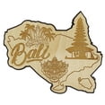 thumbnail image 1 of Printtoo Souvenir Wooden Bali Map Engraved Fridge Magnet Collectibles Gift, 1 of 1