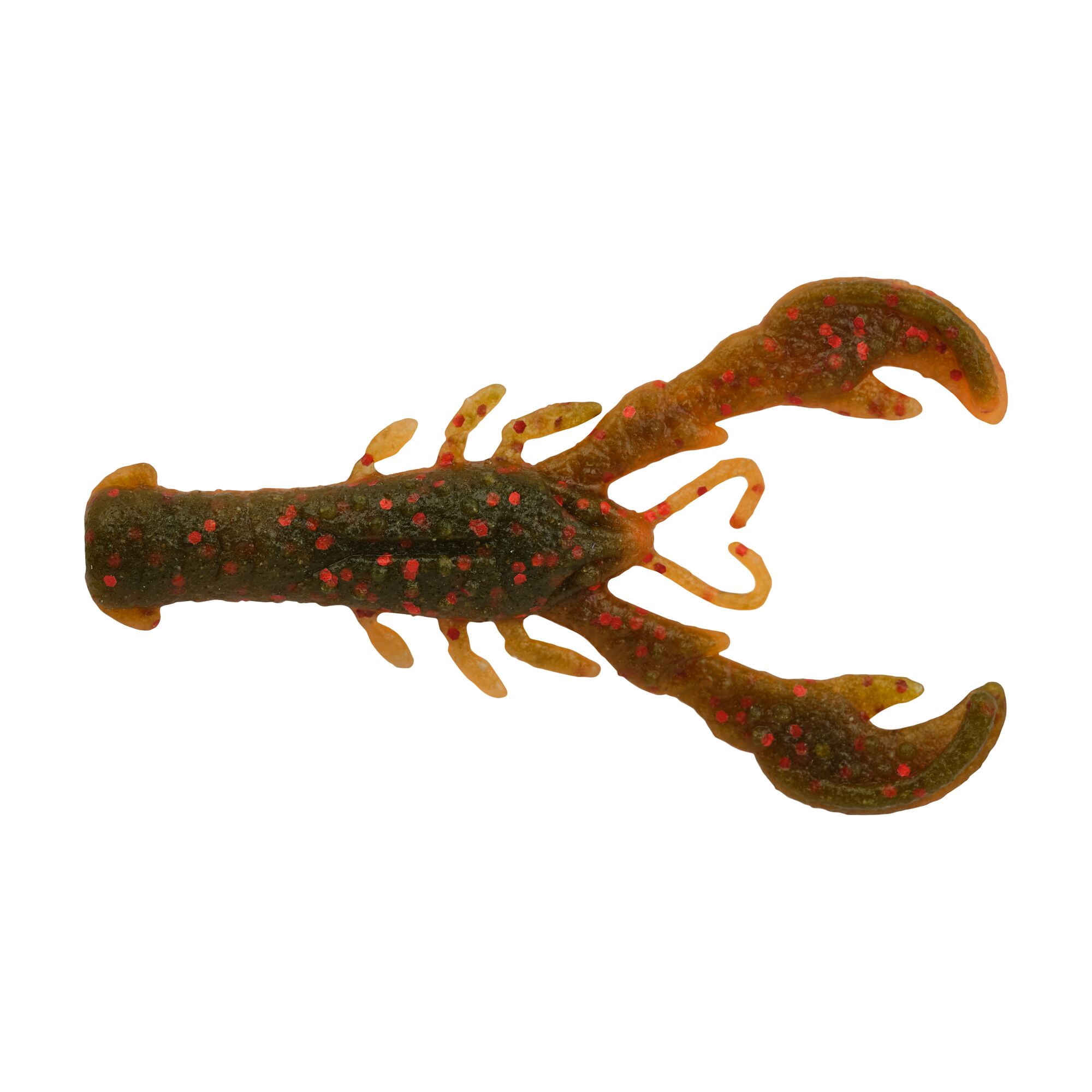 Berkley PowerBait® MaxScent Lil' Super Trooper, 2.5 in, Craws, Watermelon Copper/Orange w/Red (8 Count)
