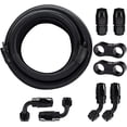 thumbnail image 1 of GFDYREE Braided 3/8 Fuel Line Kit, 10ft Nylon Rubber Fuel Hose with 6Pcs 6AN Hose End Fittings and 2Pcs 6AN Hose Separators, Great for Oil Fuel Line Repair Projects, 1 of 7