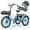 Light Blue, variant on MOONCOOL Electric Tricycle for Adults, 20" Folding 3 Wheels Electric Bicycle, 48V 750W Motorized Three Wheel Ebike w/Aluminum Frame, Removable Battery and Basket