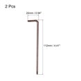 thumbnail image 2 of Unique Bargains T20 Anti-Inviolable Torx Star Clé Bit Clé, en Forme de L 4,41 Pouces de Long Bras, S2 Acier 2 Pack, 2 of 5