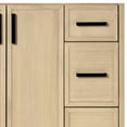 thumbnail image 5 of Ariel Kelly 43 Inch Single Rectangular Sink Bathroom Vanity With Pure White Quartz Countertop 1.5 Inch Edge In Oak, 5 of 12