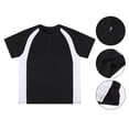 thumbnail image 5 of Eltusu Men's Athletic T-Shirts, Crewneck Summer Pullover Basketball Short Sleeve Tops Black Size 3XL, 5 of 6