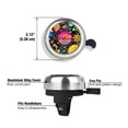 thumbnail image 3 of WIRESTER Silver Bicycle Bell Aluminum Alloy Mini Bike Bell With Ring Horn Accessories for Adults Men Women Kids Girls and Boys - Outer Space Records, 3 of 6