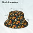thumbnail image 5 of Balery Halloween Skull Sun Hats for Men Women Bucket Hat UPF 50+ Buckey Hat Boonie Hat Foldable UV Protection Hiking Beach Fishing Summer, 5 of 9