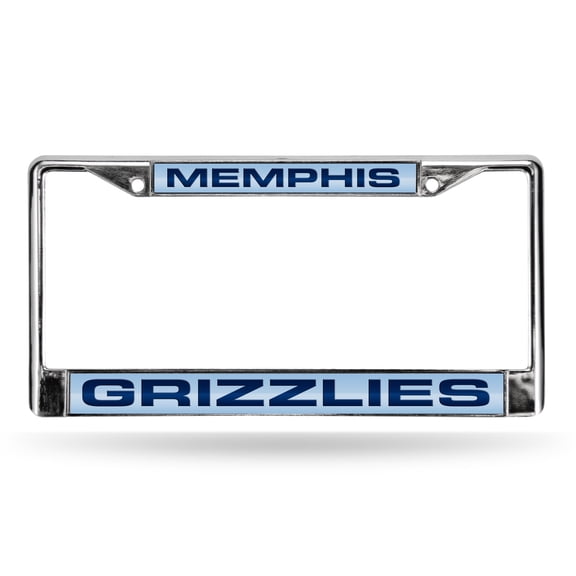 Memphis Basketball Grizzlies Chrome Metal License Plate Frame Holder