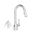 thumbnail image 1 of Moen 87233Ewc Robinet de Cuisine à Arc Haut à Poignée Unique, Chrome, 1 of 1