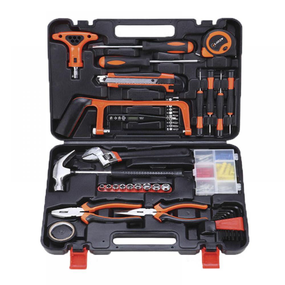 Plastic Toolbox* CARTMAN Tool Set 168Pcs Orange General Household Hand Tool Kit 
