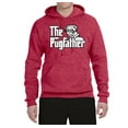 thumbnail image 2 of Wild Bobby,The Pugfather Funny Godfather Movie Logo Pug Parody, Father's Day, Unisex Graphic Hoodie Sweatshirt, Vintage Heather Red, 2XL, 2 of 3