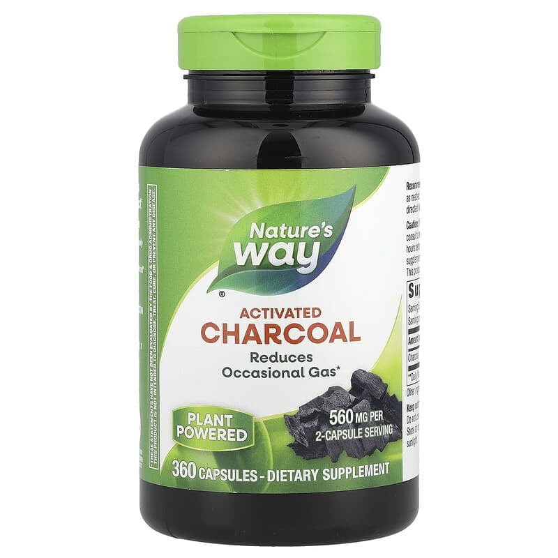 (Pack Of 3) Nature's Way Activated Charcoal 360 Capsules