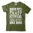 thumbnail image 5 of Back OFF I Have A Crazy Boyfriend Shirt Funny Girlfriend Boyfriend Shirts Girlfriend Gift Tee (3X-Large Grey), 5 of 6