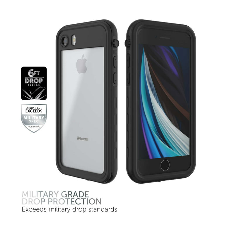 Body Glove Tidal Waterproof Phone Case for iPhone 7 / iPhone 8 / iPhone SE  2020 / iPhone SE 2022 - Black/Clear 