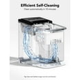 thumbnail image 3 of GoveeLife Ice Makers Countertop, Ice Maker with 26lbs/24Hrs, 6 Mins 9 Bullet Ice, Self-Cleaning Ice Machine with App Control, Smart Countertop Ice Maker with 2 Sizes of Bullet Ice for Home Kitchen, 3 of 7