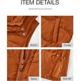 thumbnail image 6 of FreshPretty Long Puffer Vest Women Quilted Hooded Button Down Zip Up Sleeveless Vests Outerwear Padded Jacket Fall Winter Coat, 6 of 6