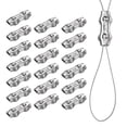 thumbnail image 1 of Uxcell 20-Pack M5 Clips de Cuerda de Alambre Simplex Tornillo Simple Abrazaderas de Cable de Acero Inoxidable para Diámetro de 3/16 Pulgadas, 1 of 1