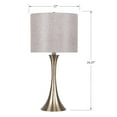 thumbnail image 5 of LumiSource Silver Lenuxe 24" Metal Table Lamp - Set of 2, 5 of 11