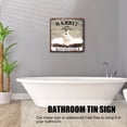 thumbnail image 4 of Funny Rabbit Decor Bathroom Decor Bathtub Decor Rabbit Lovers Retro Sign Bar Home Bathroom Wall Decoration Sign Cute Animal Retro Sign Bathroom Decor Housewarming Gift 12x12 Inches, 4 of 6