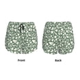 thumbnail image 6 of Uemuo Flowers With Leaves Pattern Women's Athletic Shorts High Waisted Running Shorts with Liner Pockets Gym Elastic Workout Shorts-X-Large, 6 of 9