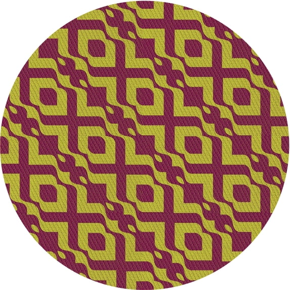 Ahgly Company Indoor Square Patterned Cookie Brown Area Rugs, 3' Square
