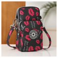 thumbnail image 2 of Woman‘s Cell Phone Bag with Large Capacity Wrist Strap Prints Design for Outdoor School Office Commute, 2 of 2