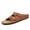 Brown(Arch-support), variant on BERANMEY Unisex Cork Footbed Sandal for Womens Flat Slide Sandals Cork Footbed 2 Straps Adjustable Buckle Slip on Sandals with Comfort Arch Support for Slippers