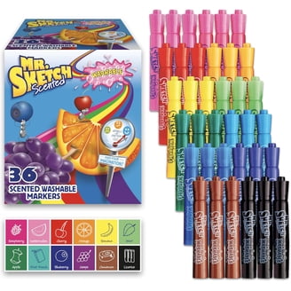 Mr. Sketch, Scented Washable Markers, Assorted Colors, 36 Count