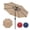 Tan, variant on Simple Deluxe 9' Solar 32 LED Lighted Patio Umbrella Outdoor Table Market Umbrellas with Push Button Tilt/Crank for Garden, Deck, Backyard and Pool, Dark Blue