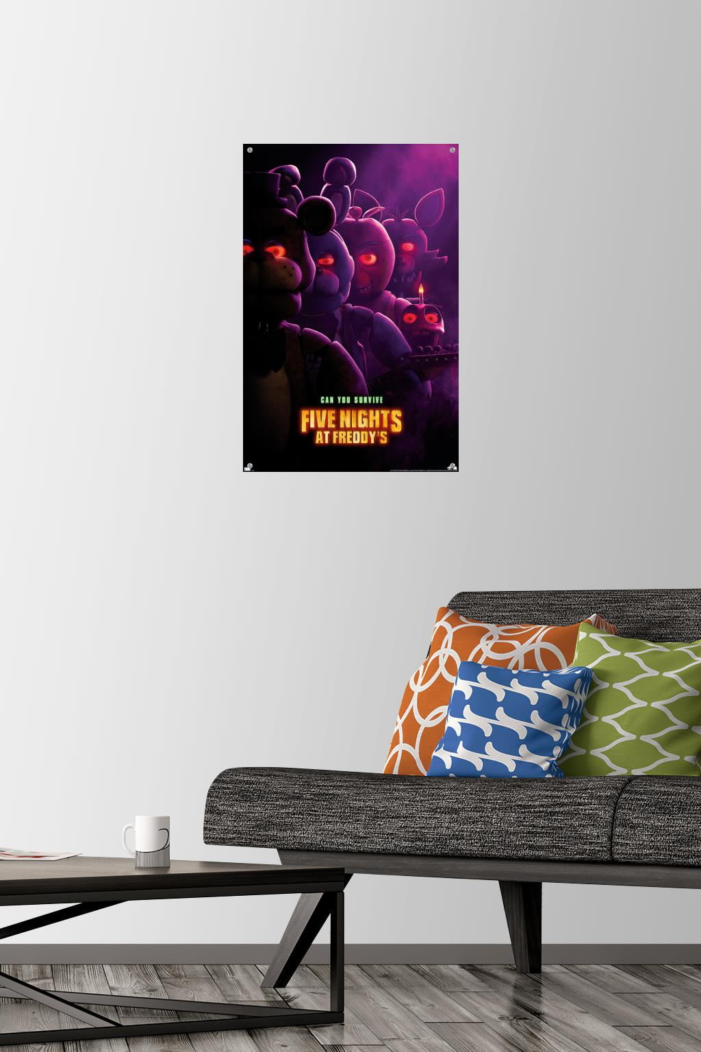 Five Nights at Freddy's Movie - Teaser One Sheet Wall Poster with Push Pins, 14.725" x 22.375"