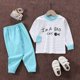 thumbnail image 1 of Conjunto de ropa interior larga de algodón puro para niños y niñas, suéter, pijama, Otoño, novedad de 2023, 1 of 4