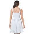 thumbnail image 2 of Vestido Maternidad Algodón Fresco Cómodo Vestido Embarazo Verano Casual Tirantes Ajustable Color Blanco, 2 of 5