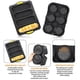 thumbnail image 3 of Silicone French Bread Pan and Hamburger Bun Pan Set Nonstick 4 Wave Baking Tray 6Cup Hamburger Bun M, 3 of 5