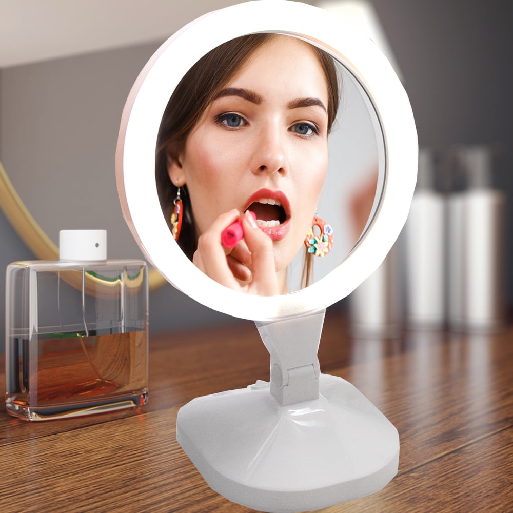 Floxite 10x magnifying led 2024 lighted vanity mirror