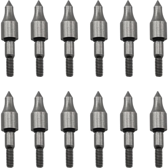 Hunting Broadheads 12PK 3 Blades Archery Broadheads 100 Grain Screw-In Arrow Heads Arrow Tips Compatible Recurve Bow Compound Bow Crossbow Traditional Bows Plastic Portable Arrowheads Case