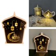 thumbnail image 4 of Adornos de islámicos Eid Mubarak, adornos de de Ramadán, de noche, luces artesanales para , Festival islámico, comedor DIY castillo Fernando Decoraciones de Eid Mubarak, 4 of 8