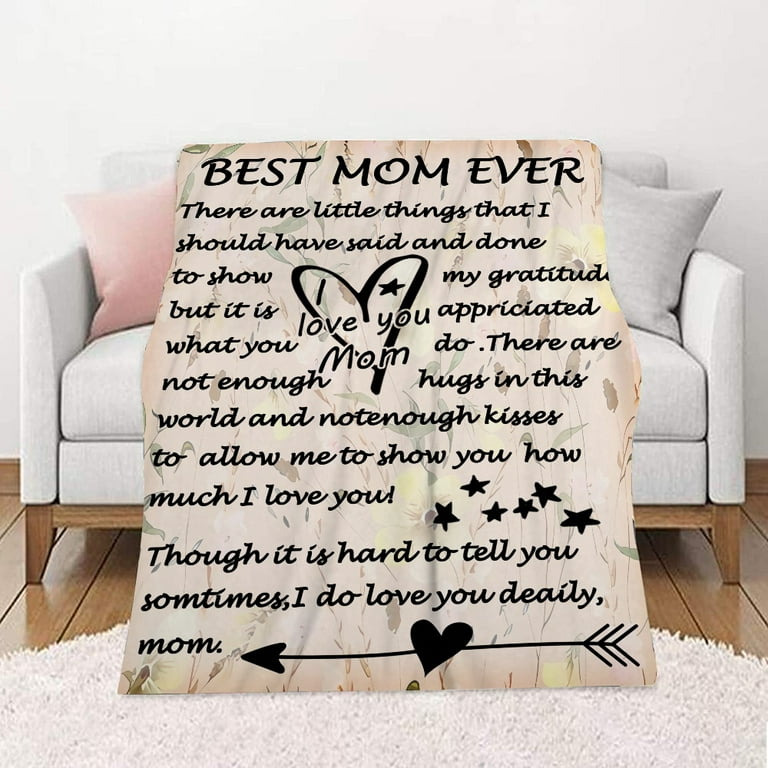 Mom Blanket Gift,Mother Blanket Gift to My Mom,Mother's Day Blanket  Gift,Mom Throw Blanket Gifts for Mother Birthday Christmas Thanksgiving